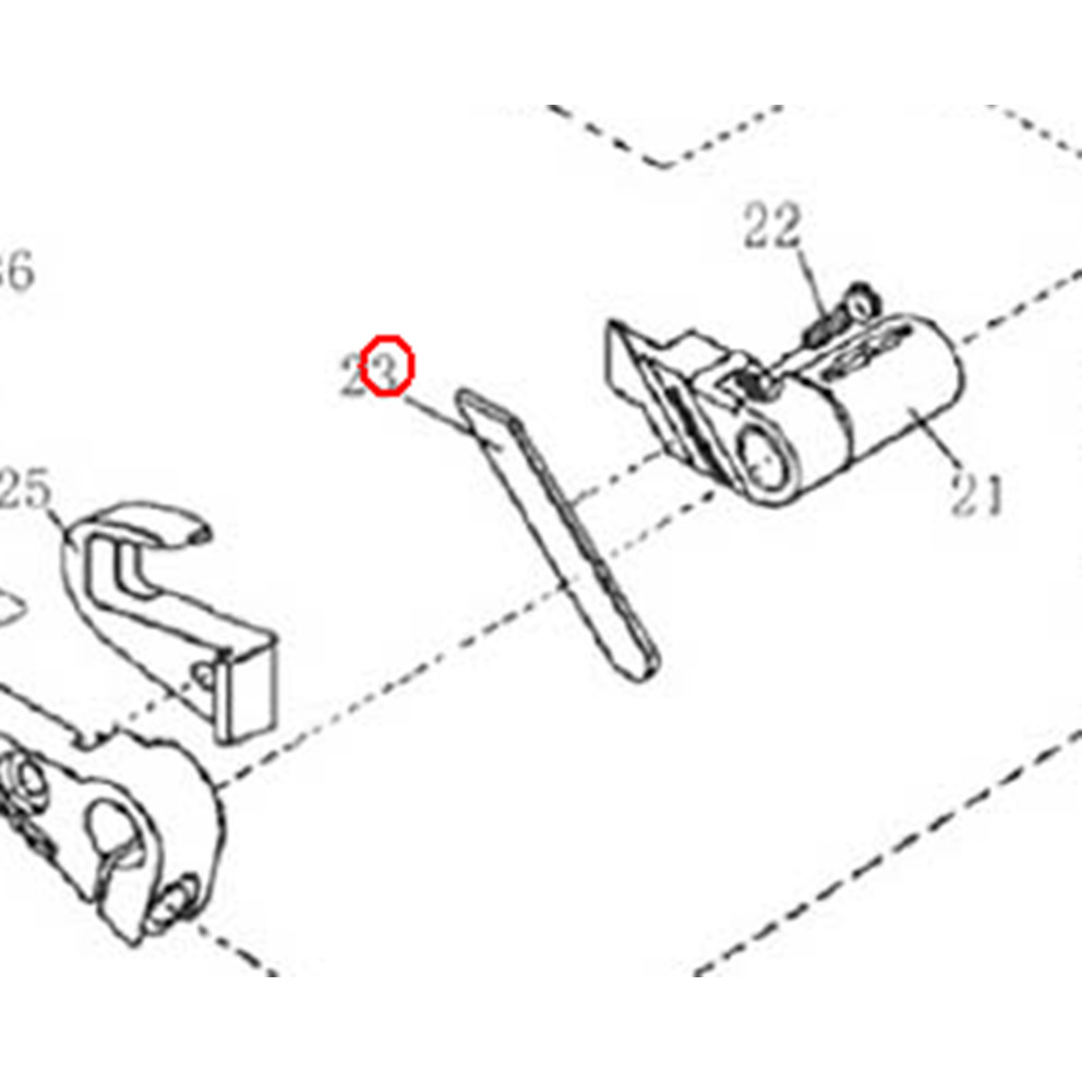 ZOJE ZJ-C2500 fixed knife 1009752 industrial sewing machine spare parts