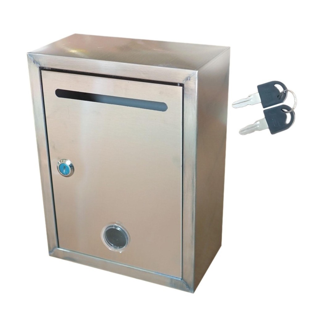 

Suggestion Box Ballot Comment Box Stainless Steel Easy Installation Donation and