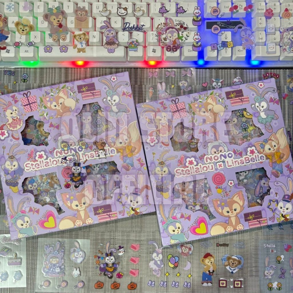 

[RF] Sticker Nono Karakter Kartun Stellalou x Linabelle Stiker Lucu Viral Isi 100