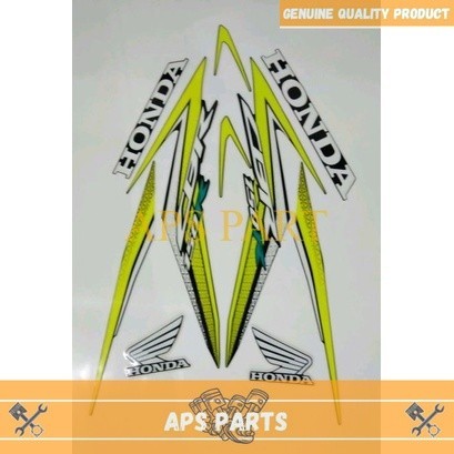 APS PART__ Striping Lis Sticker Honda CBR 150 R Led Facelift Hitam Hijau 2016 2017 2018