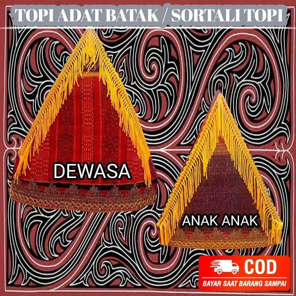RK Sortali Batak -Topi Adat Batak / Sortopi Pengantin Batak / Topi Pengantin Batak/ R O