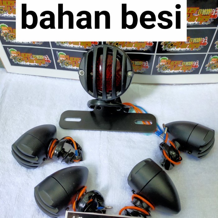 PAKET LAMPU JAPSTYLE CB BOBBER CHOPPER STOPAN JADUL CUSTOM KLASIK