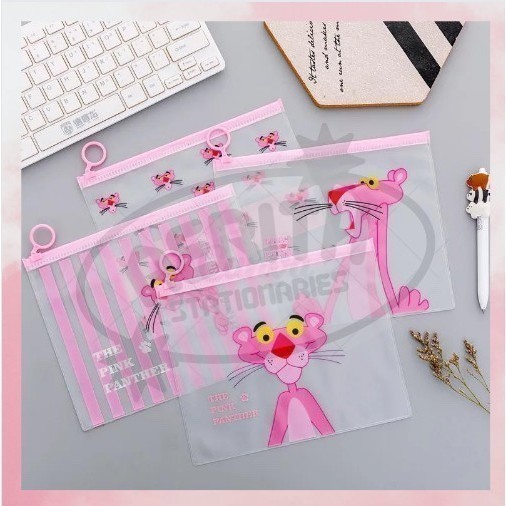 

ZIPPER BAG TRANSPARAN KARAKTER PINK PANTHER / TEMPAT PENSIL MURAH