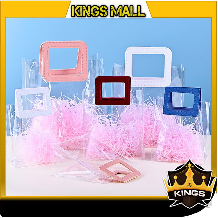 

KINGs - 6286 Goodie Bag Handle Serbaguna / Tas Kado Motif Polos / Handbag Gift Souvenir Transparant