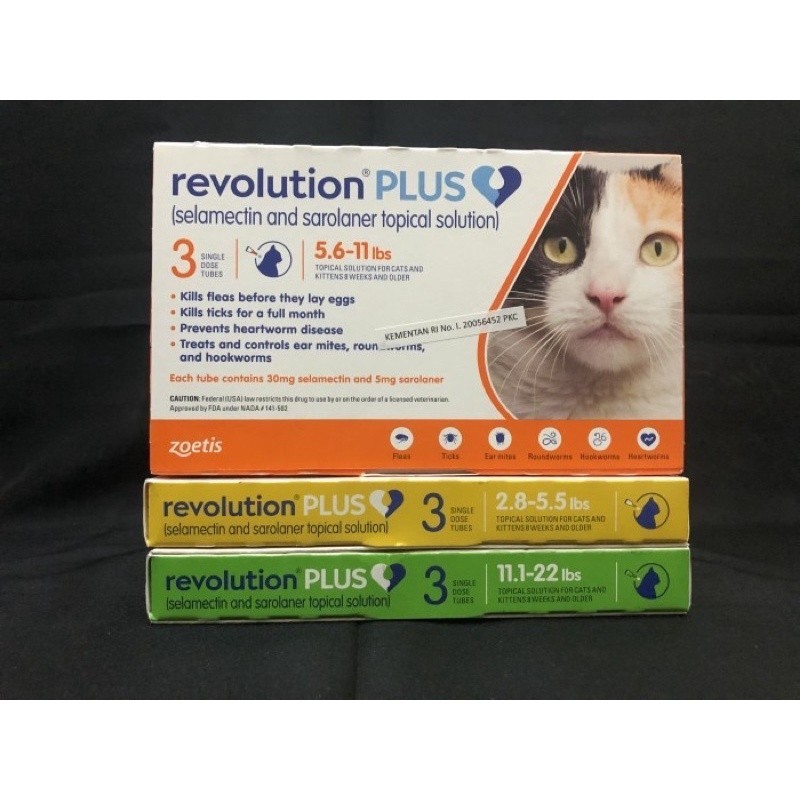 TL21P REVOLUTION PLUS CAT - OBAT KUTU KUCING REVOLUTION