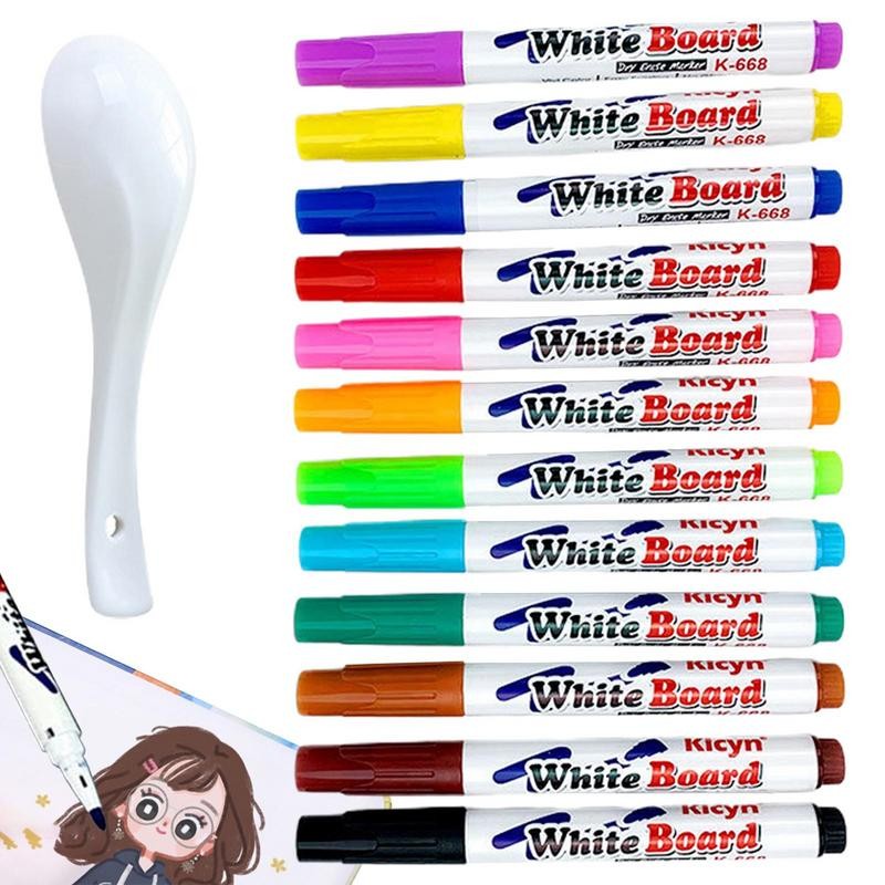 

Magical Water Painting Pen Erasable Water Painting Drawing For Kids Whiteboard Pen Magical Floating Ink Pens Dry Erase