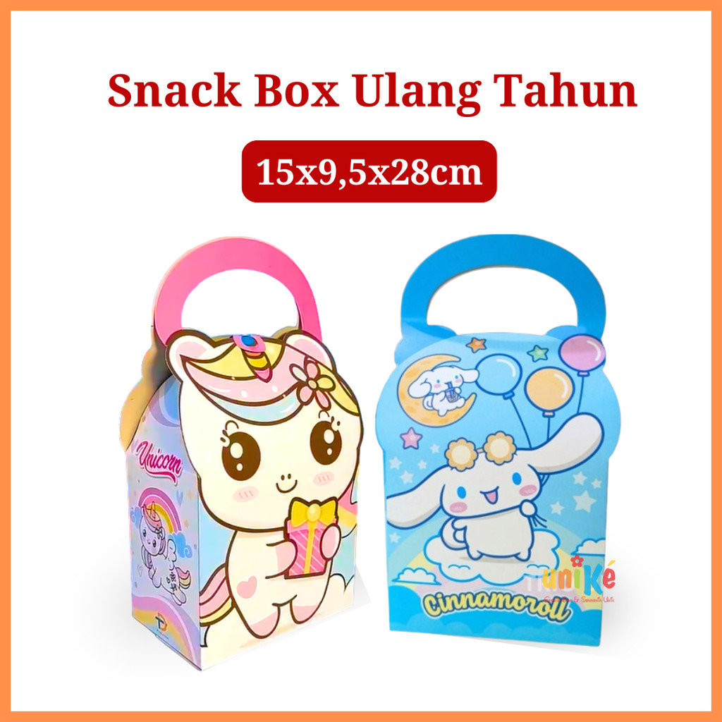 

Snack Box Hampers Ulang Tahun Anak / Kotak Duplex Bingkisan Souvenir Ultah Birthday Gift Box