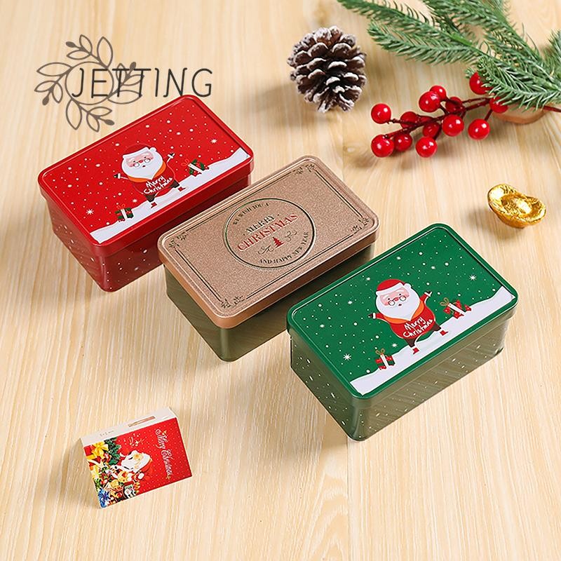 

Christmas Metal Tin Jars Coffee Tea Spice Candy Jewelry Storage Case Aromatherapy Jar Candle Making Containers Party Supplies