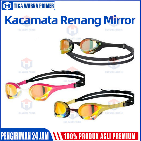 ARENA Tracks Mirror Kacamata Renang / Kacamata Renang Profesional Anti Kabut / Competition Mirrorles