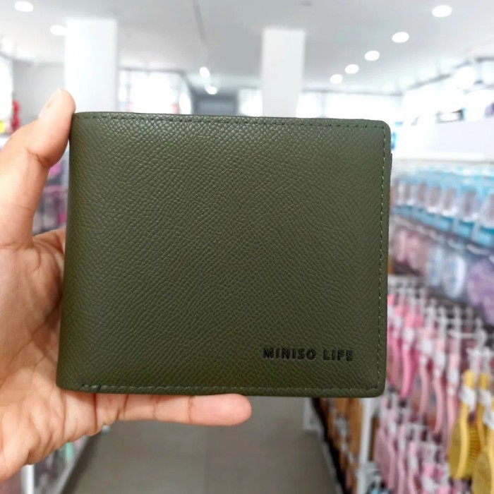 MINISO Life Men's Wallet Dompet Lipat Pria - Hitam