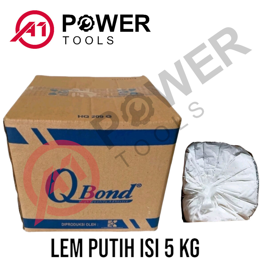 Lem Putih Q Bond Isi 5 Kg | Lem Kayu dan Kertas | Lem Serbaguna