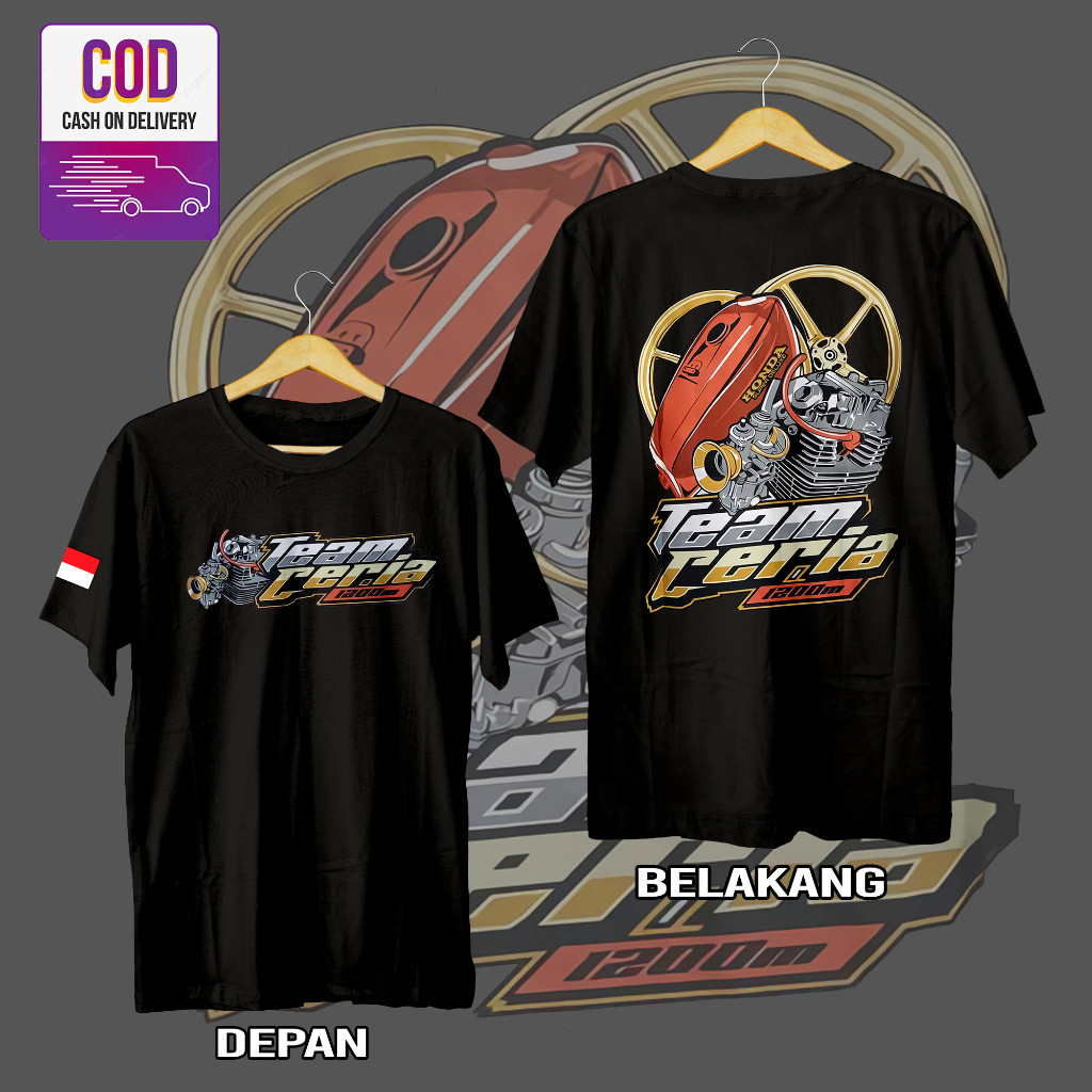 Kaos Team Ceria ORIGINAL, Kaos Herex, Free 1 Stiker