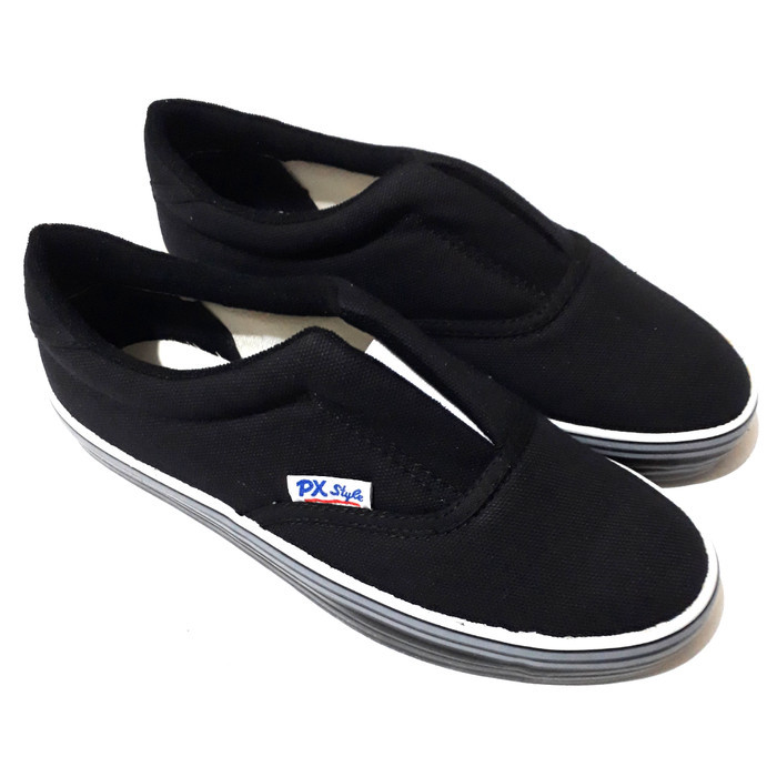 ✨NEW✨ -Sepatu Kanvas PX style (128-Navy) - Black, 40