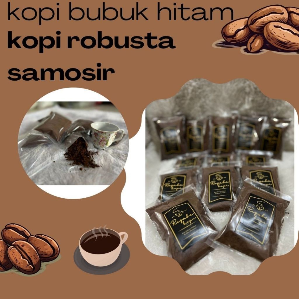 

Kopi Bubuk Samosir - Kopi Robusta Samosir - Bubuk Kopi Hitam / P B