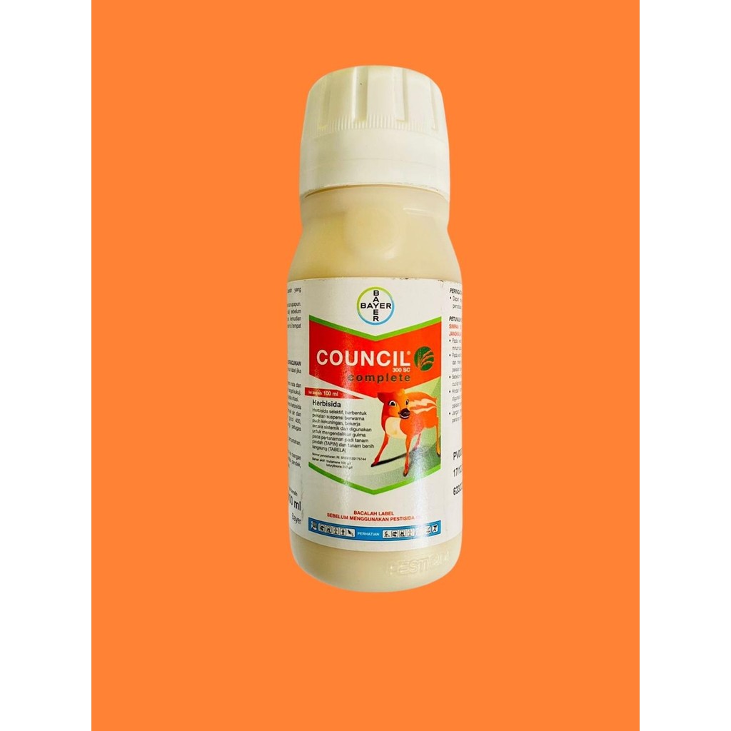 Herbisida UNTUK Padi pra tumbuh COUNCIL COMPLETE 100 ml dr BAYER MK