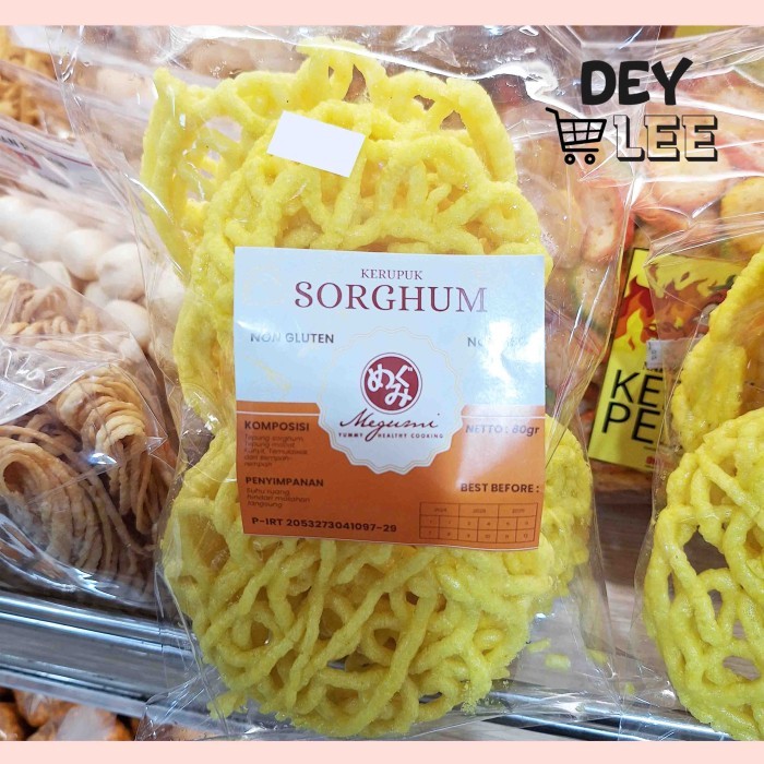 

Kerupuk Mie Kuning Sorghum 80g Non Gluten Non MSG MEGUMI Bandung