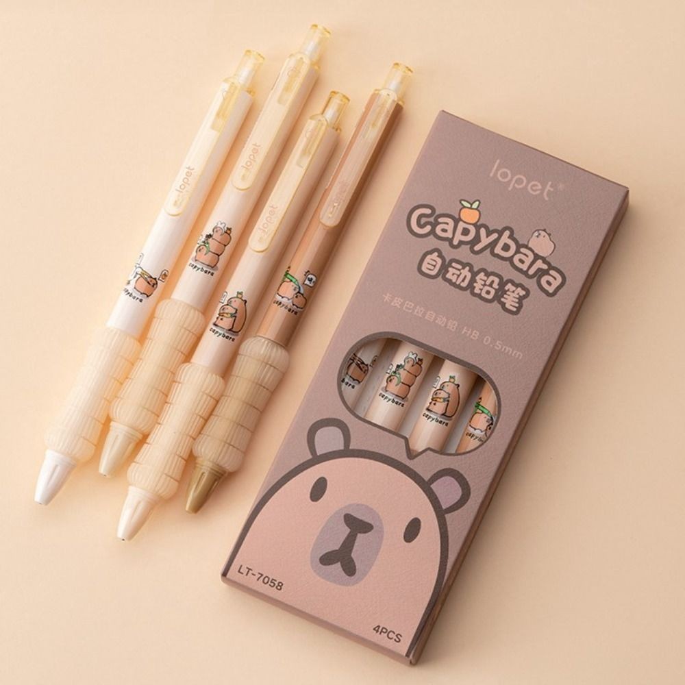

Capybara Mechanical Pencil Kawaii Cartoon Cute Press Propelling Pencil for Student Sketching 0.5mm Automatic Pencil Stationery