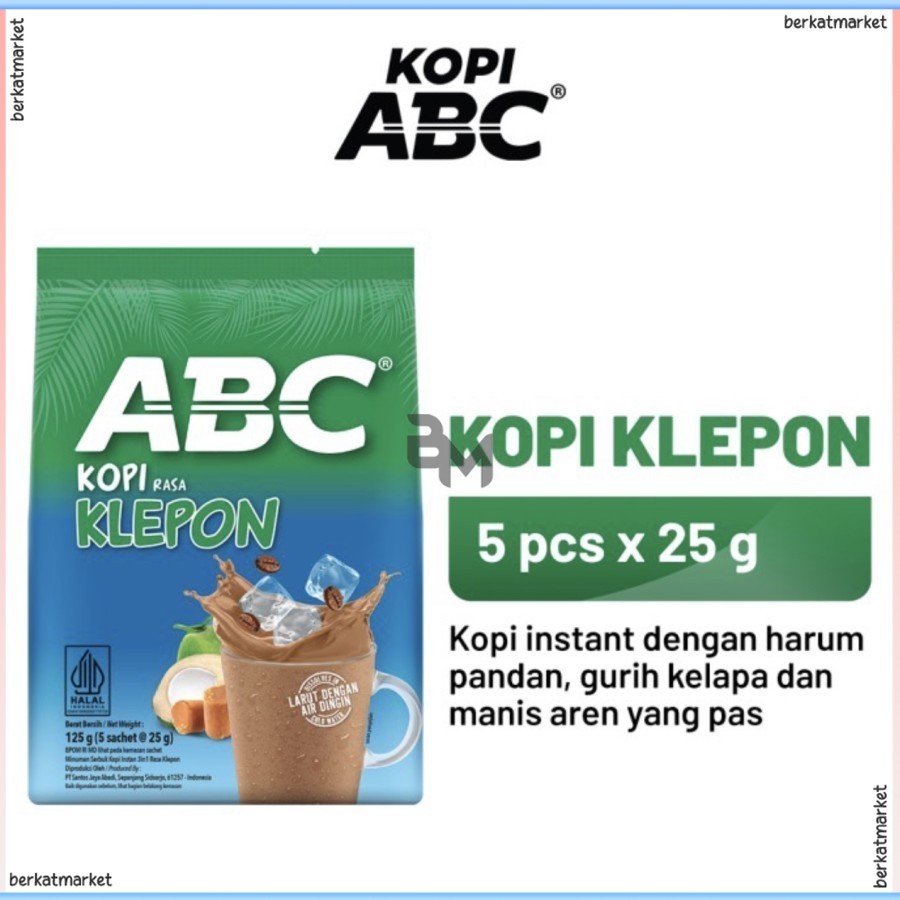 

Abc klepon 5 sachet 25 gr