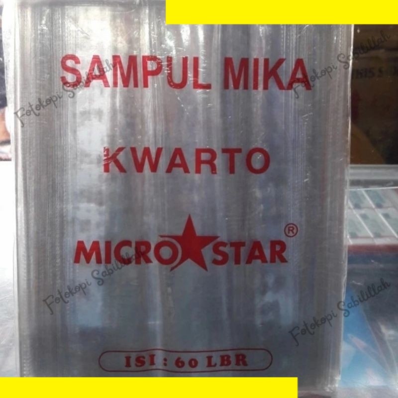 

Sampul Mika Kwarto Microstar / Sampul Plastik Kwarto Microstar / Sampul Plastik Microstar Kwarto / Sampul Mika Microstar Kwarto