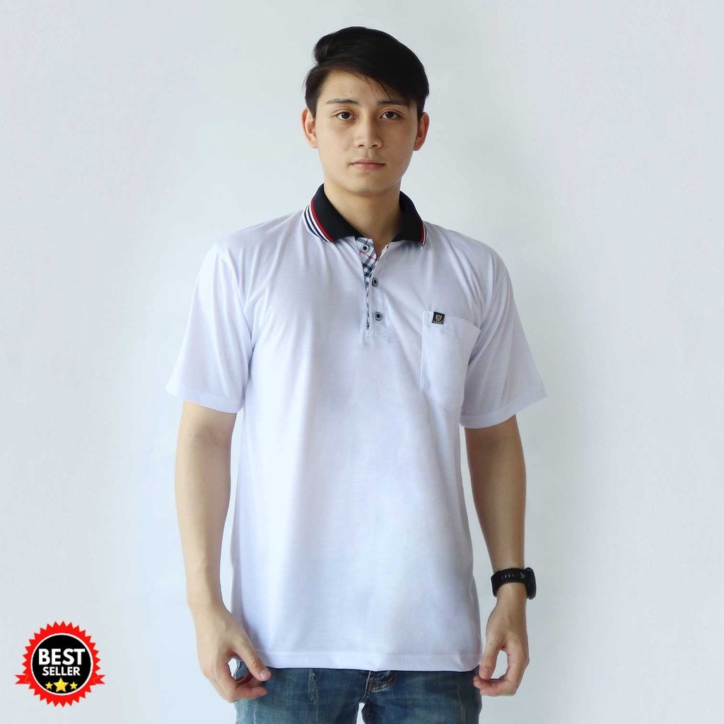 DailyStore 21 - Kaos polo pria Saku dewasa | kaos kerah pria | polo shirt polos saku lengan pendek
