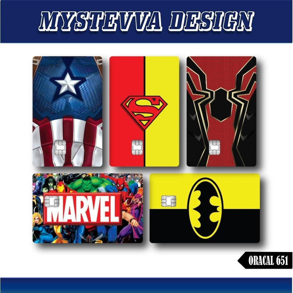

Stiker Atm SUPER HERO Marvel Captain America Batman Spiderman Sticker Kartu Atm Bca Bri Mandiri Debit Credit E-money E-toll Flazz Dll