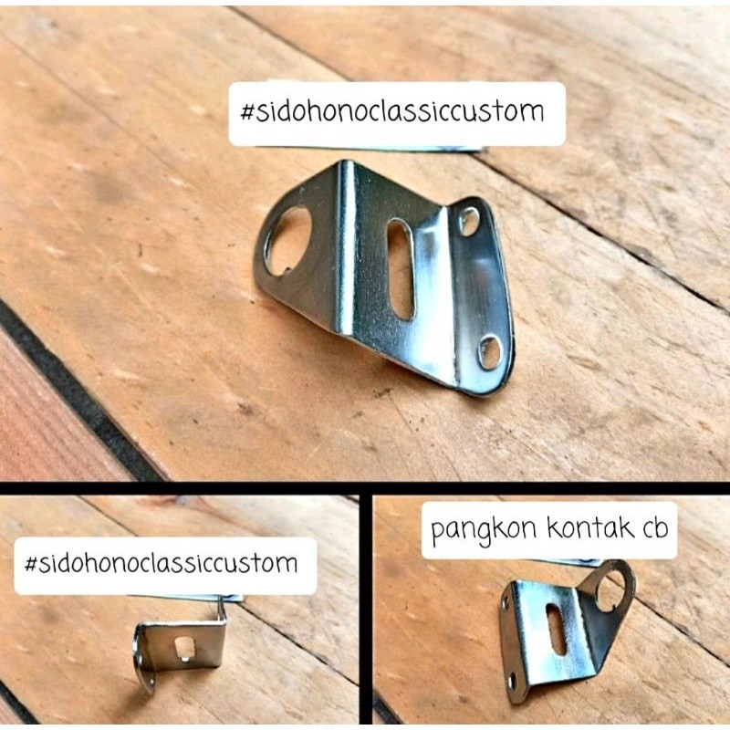 AKSESORIS SEPEDA MOTOR Pangkon kunci kontak CB CB100 CB125 besi tebal krom NEW PRODUK