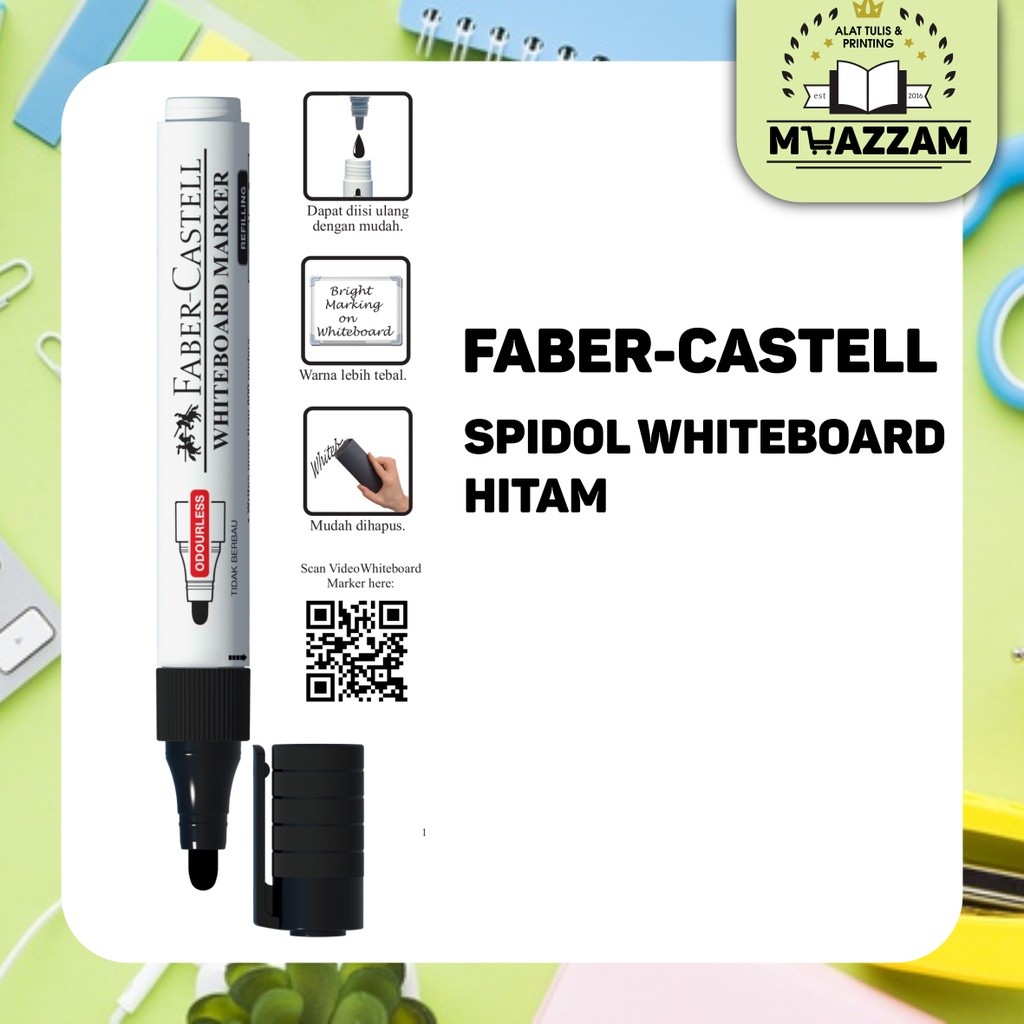 

Faber Castell Spidol Whiteboard Hitam