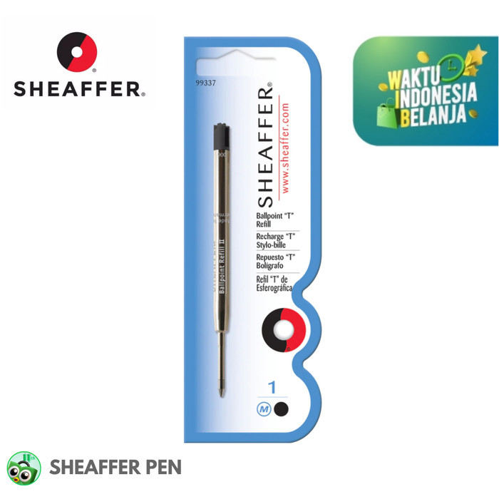 

[New] Sheaffer Ballpoint Refill T Style Black Medium Blister Card