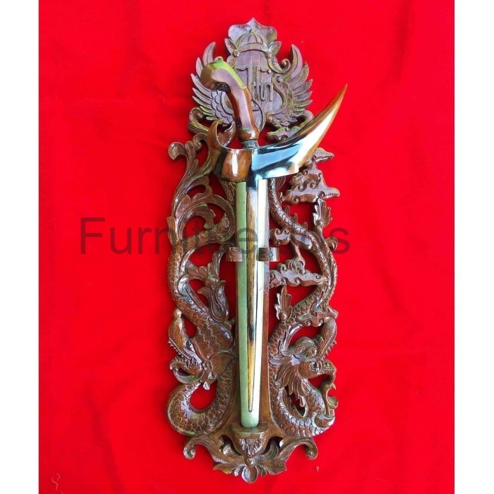 Blawong Dudukan Keris Model Naga Kembar Lambang Keraton Jogja FJ3124