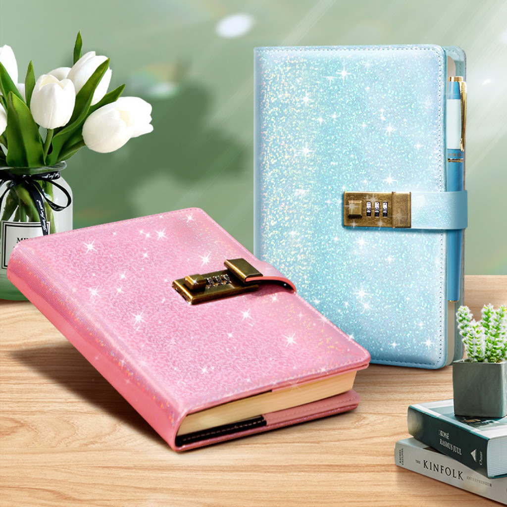 

A5 Password Notebook Inner page combination With Lock Journal Simple Student Handbook Travelers Stationery Office School Supplie