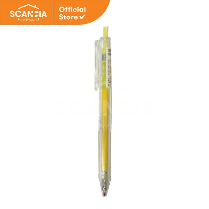

SCANDIA Pulpen Retracteble Gel Pen Metal Yellow 0.5mm (AGPH5603)