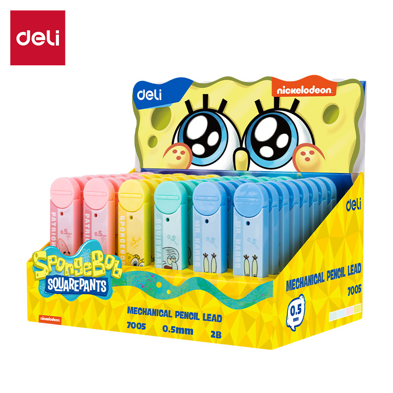 

Deli | Isi Pensil Mekanik (Mechanical Pencil Lead) Spongebob 0.5mm | E7005