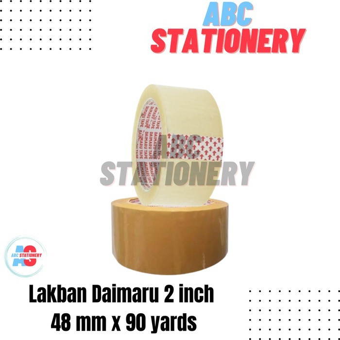 

Lakban Daimaru 2 inch (48 mm) x 90 yards (tersedia coklat dan bening) - Cokelat, Roll