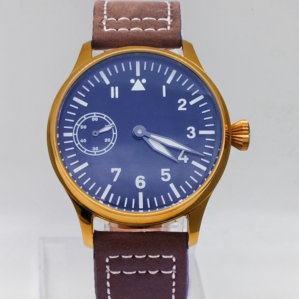 

New 44MM Men Watch Seagull ST36 Manual Winding Movement Stainless Steel Case Luminous Dial And Hands