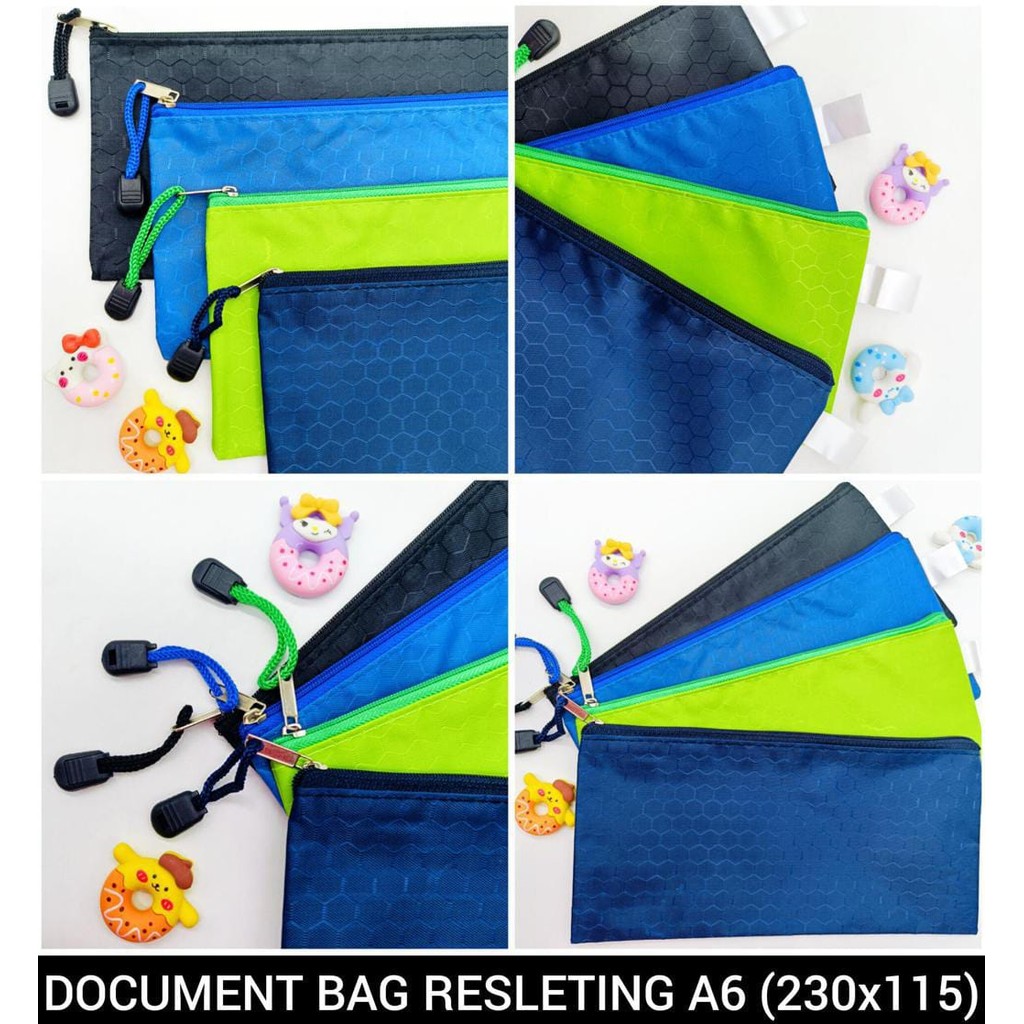 TAS DOKUMEN / DOCUMENT BAG / MAP KERTAS KAIN / TEPAK KAIN / MAP RESLETING