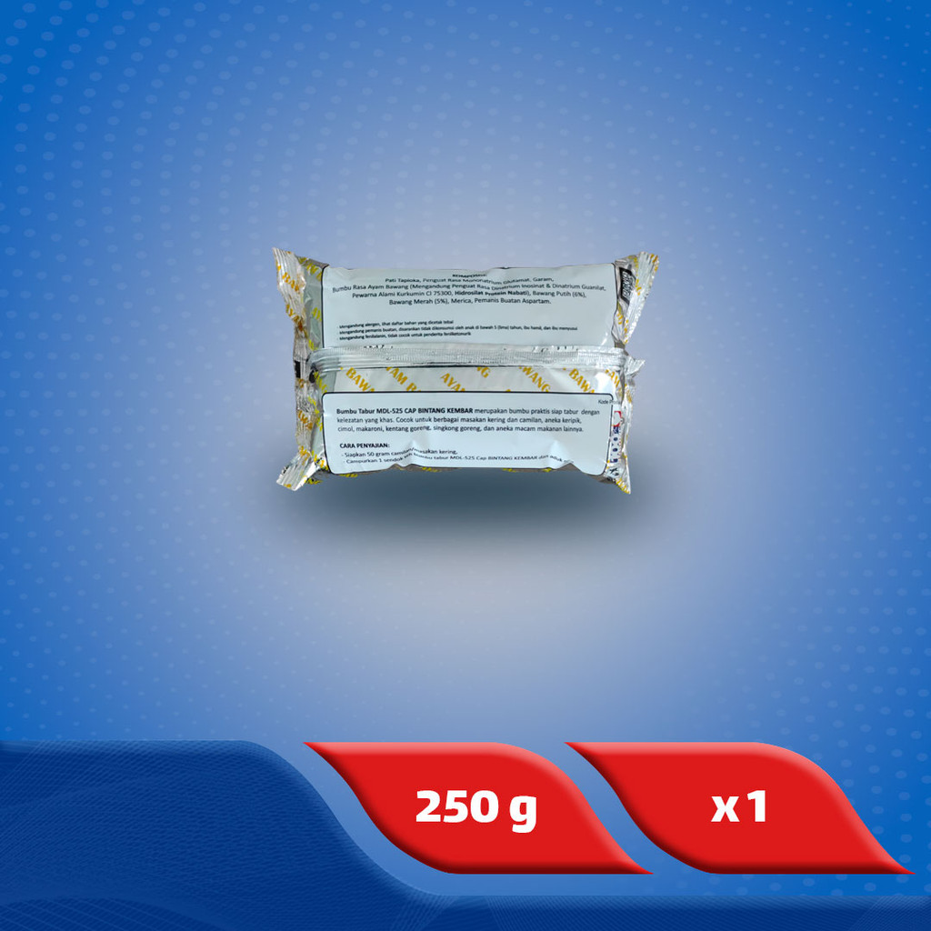 

Bintang Kembar Bumbu Tabur Ayam Bawang 250 g x 12 Pcs