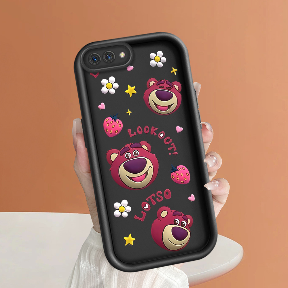 Casing Hp Untuk For OPPO A5 A3S A12E Softcase Phone Case  Soft Kesing Sofcase  Kartun Lotso Huggin B