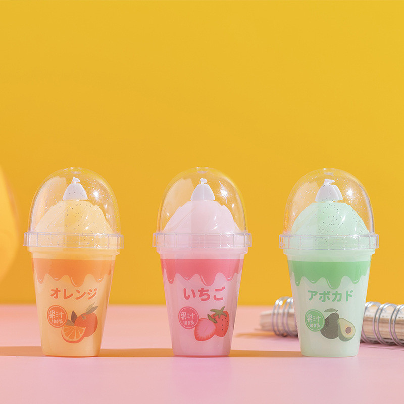 

1 Piece Lytwtw's Cute Kawaii Juice Ice Cream Correction Tape Stationery Office School Supplies Bottle Corrector