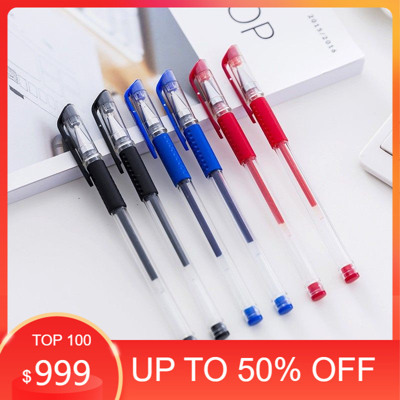 

⭐.⭐ Pulpen Pena Bolpoin Gell Ink Warna Biru Merah Hitam 0,5 MM // Alat Tulis Kantor Perlengkapan Sekolah Anak Standard Harga Grosir