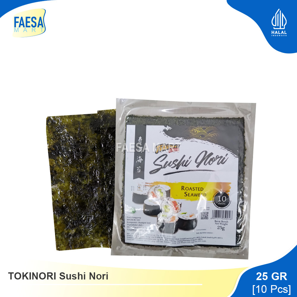 

TOKINORI Sushi Nori 10 Lembar (25gr)