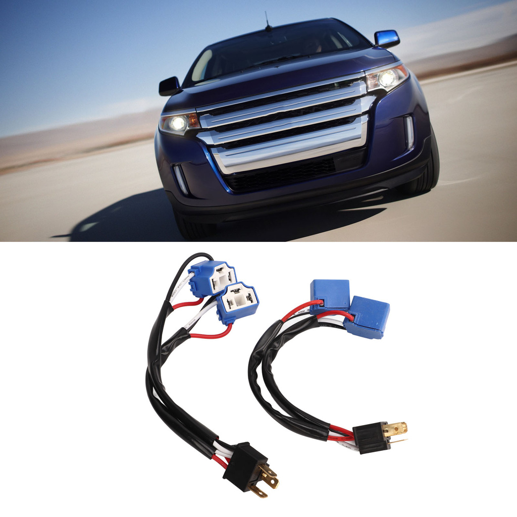 Headlight Conversion Cable Wire Nylon Socket H4 9003 Wire Harness Heat Resistant Male To Female Copp