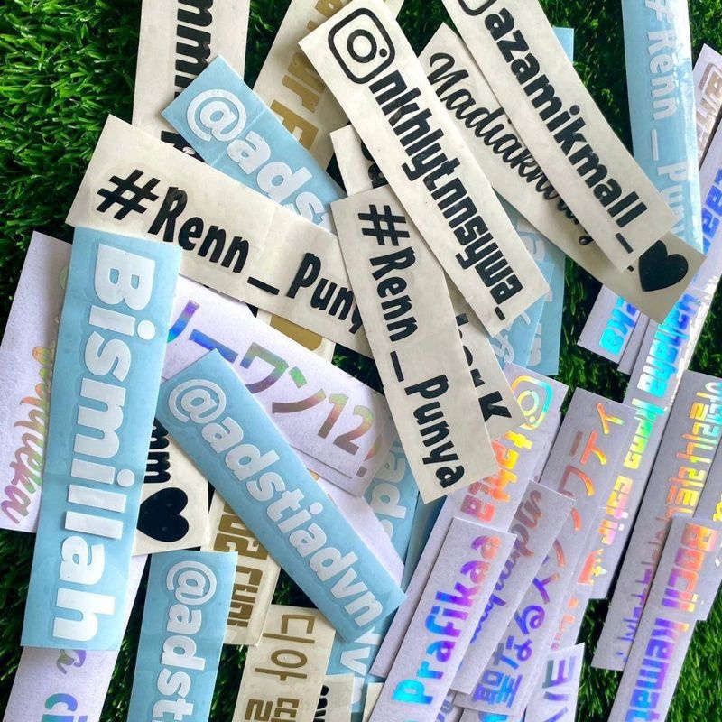 

STICKER CUTTING NAMA SUKA - SUKA STIKER CUSTOM NAMA