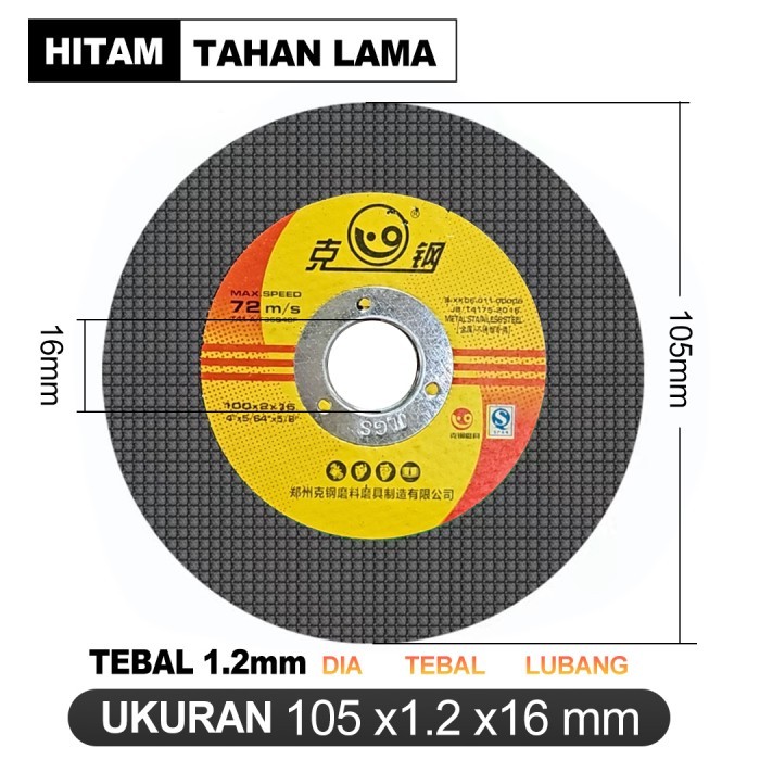 MATA GERINDA POTONG BESI UKURAN 4 - 6 INCH / BATU GURINDA POTONG 0042 - 4"