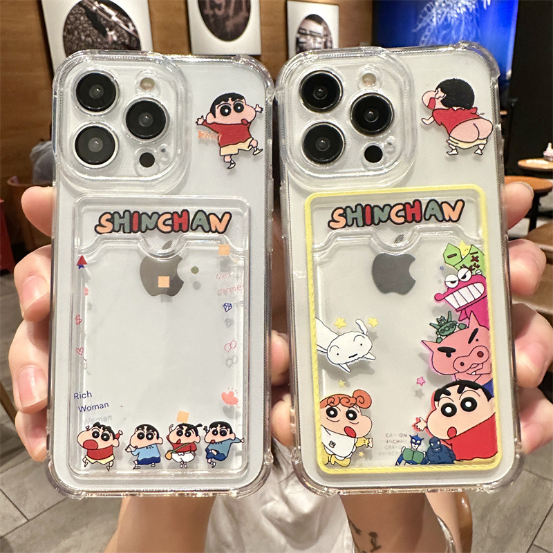 Krayon Shin-Chan Penutup Kartu Case OPPO A60 A53 A96 A78 A9 2020 A5 2020 A58 4G A76 A36 Glossy Kasin