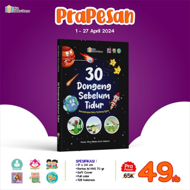 

Buku Cerita/Dongeng | 30 Dongeng Sebelum Tidur | By Iska Media