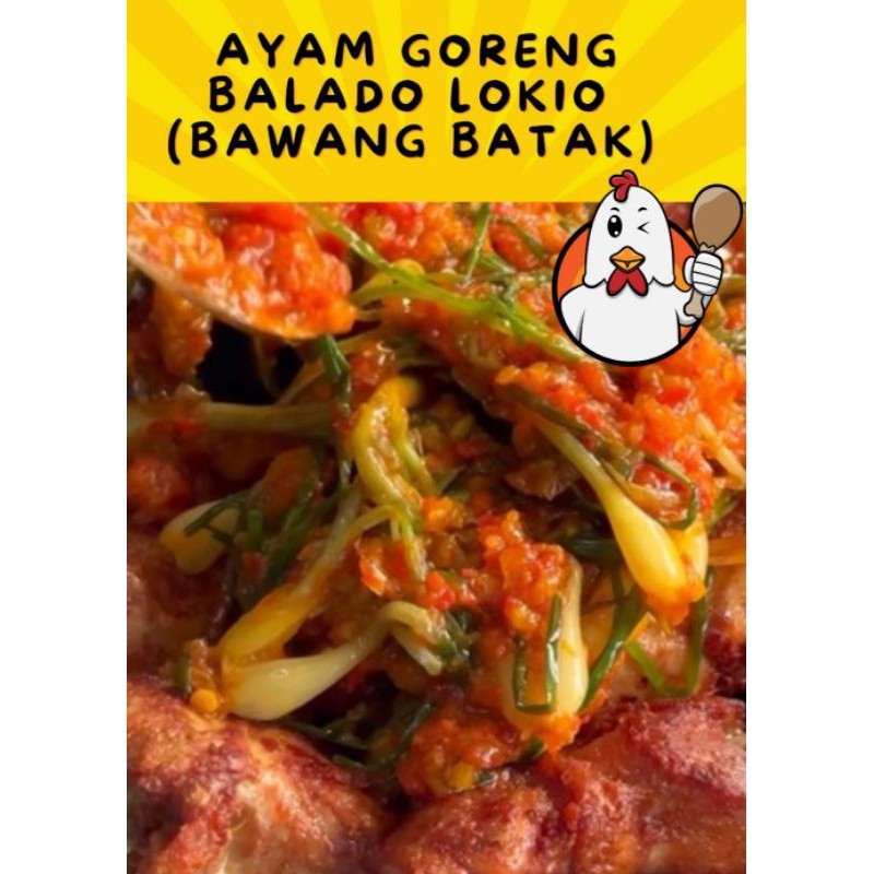

MAKAN MENU RUMAHAN "AYAM BALADO LOKIO/BAWANG BATAK (AYAM 1EKOR POTONG 10)" (PORSI FAMILY 2-3x MAKAN)