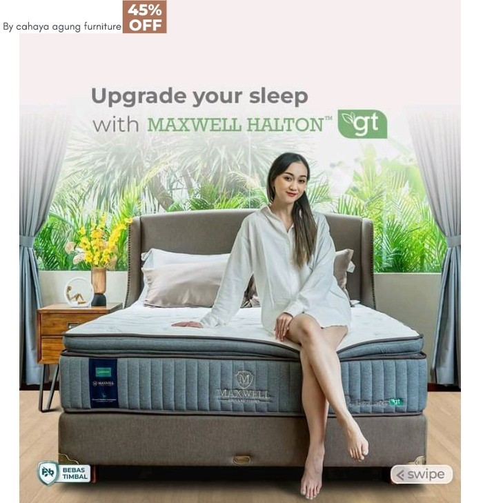 Quantum Springbed Maxwell Halton Greentea Latex full set