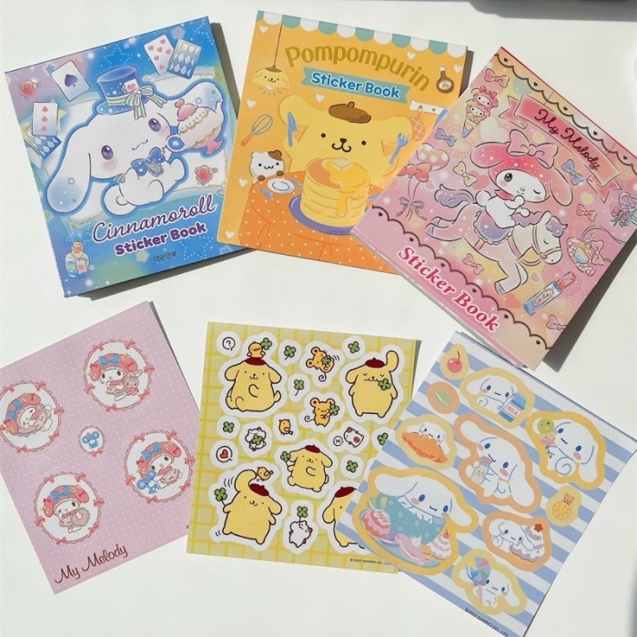 kawaii sanrio mini sticker book buku stiker imut tempelan melody by Summerstore Id