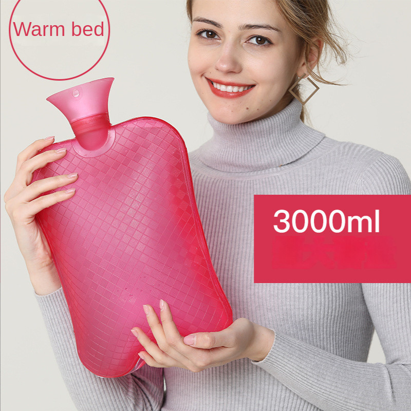 3L Large-capacity Hot Water Bottle Injection Water Heating Foot Bed Warm Quilt Pvc Warm Kettle Warm 