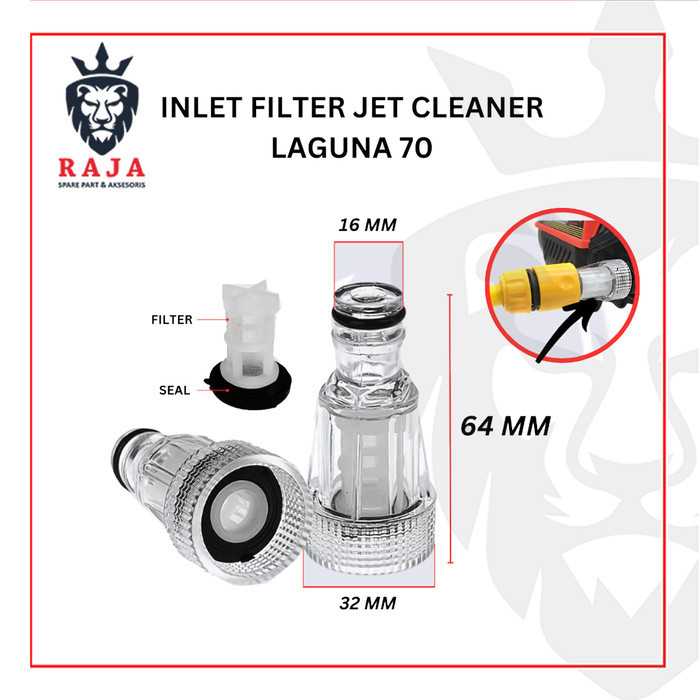 Saringan Inlet Jet Cleaner Coupler Filter Lakoni Laguna 70 - Sambungan Selang Hisap Konektor Inlet F